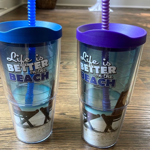 tervis Dining New Tervis Beach Themed Tumblers Set Of 2 Poshmark